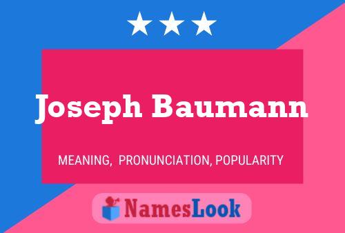 Joseph Baumann 名字海报