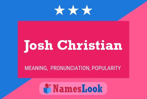 Josh Christian 名字海报