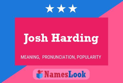 Josh Harding 名字海报