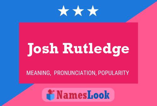 Josh Rutledge 名字海报