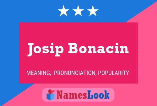 Josip Bonacin 名字海报