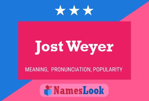 Jost Weyer 名字海报