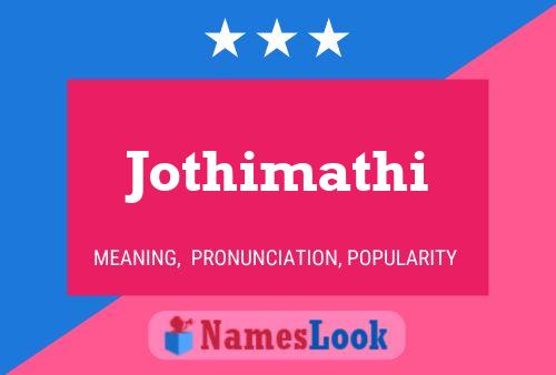 Jothimathi 名字海报