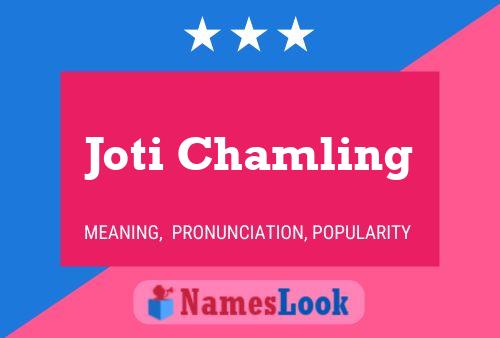 Joti Chamling 名字海报