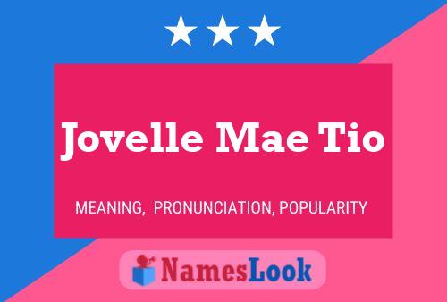 Jovelle Mae Tio 名字海报