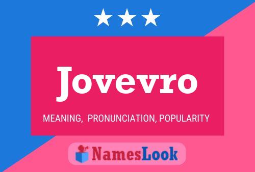 Jovevro 名字海报