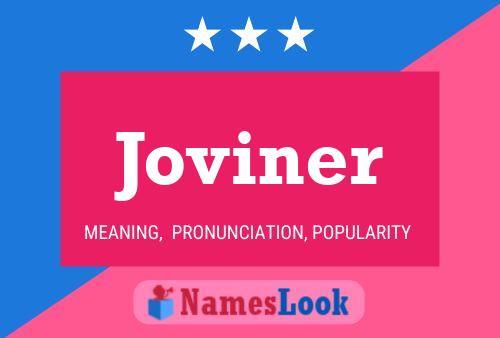 Joviner 名字海报