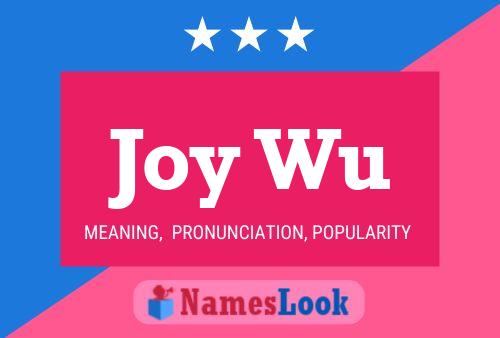 Joy Wu 名字海报