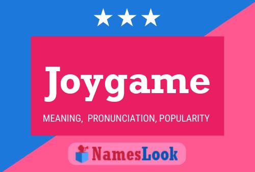 Joygame 名字海报