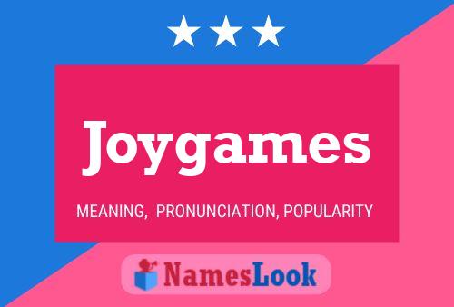 Joygames 名字海报