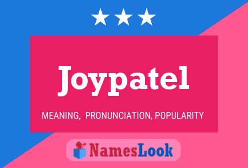 Joypatel 名字海报