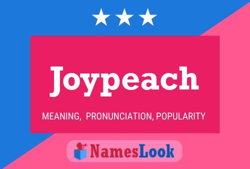 Joypeach 名字海报