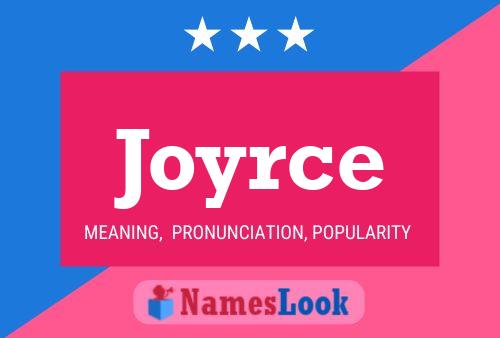 Joyrce 名字海报