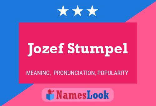 Jozef Stumpel 名字海报