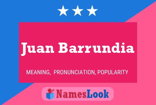 Juan Barrundia 名字海报