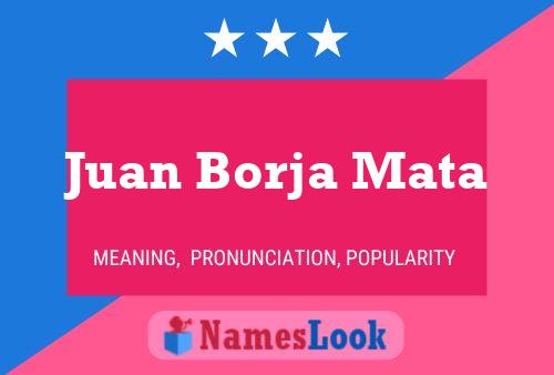 Juan Borja Mata 名字海报