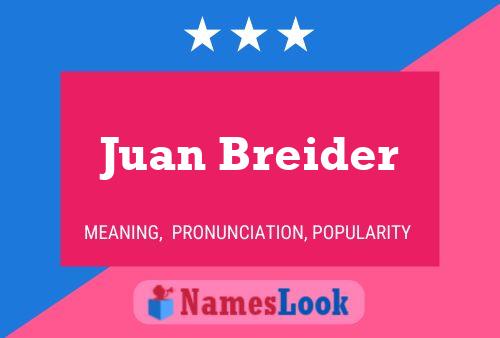 Juan Breider 名字海报