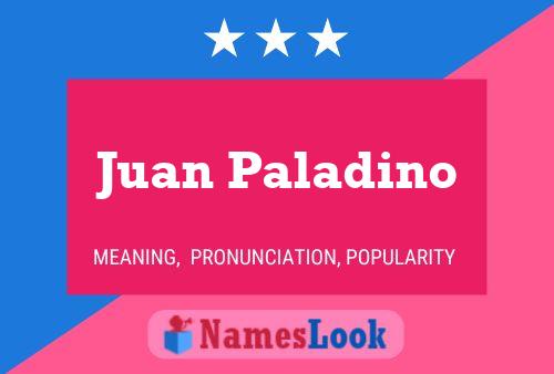 Juan Paladino 名字海报