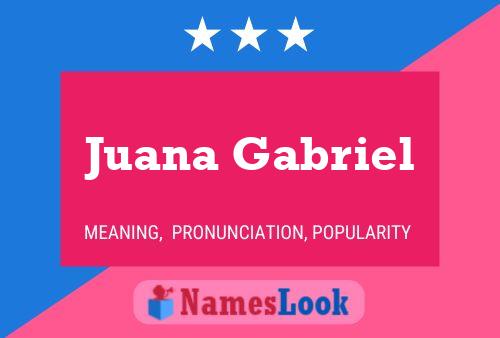 Juana Gabriel 名字海报