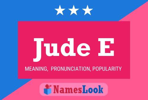 Jude E 名字海报