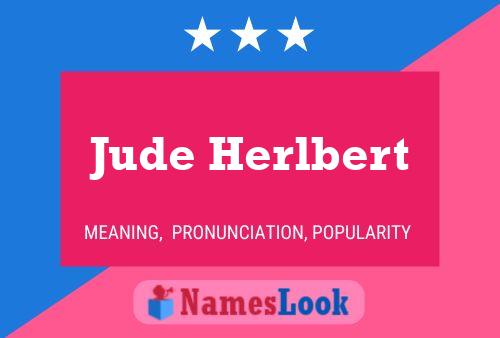 Jude Herlbert 名字海报