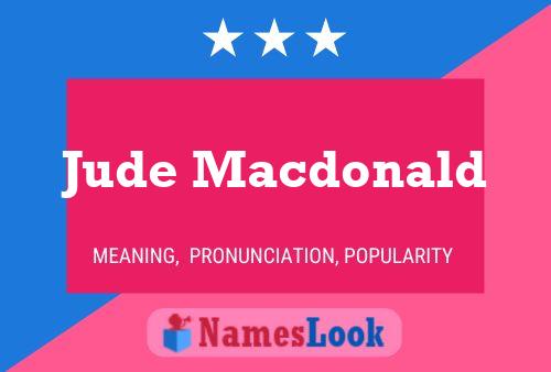 Jude Macdonald 名字海报