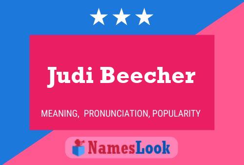 Judi Beecher 名字海报