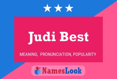 Judi Best 名字海报