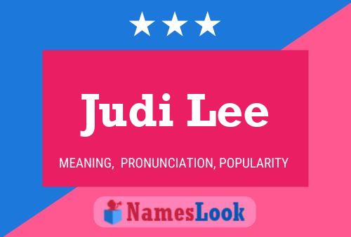 Judi Lee 名字海报