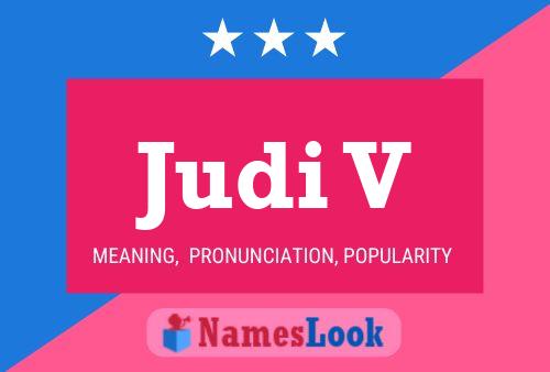 Judi V 名字海报