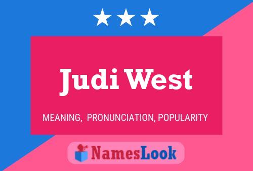 Judi West 名字海报