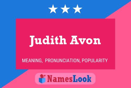 Judith Avon 名字海报