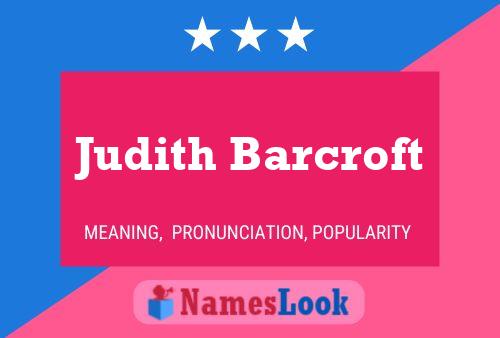 Judith Barcroft 名字海报