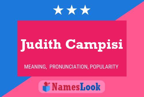 Judith Campisi 名字海报