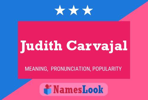 Judith Carvajal 名字海报