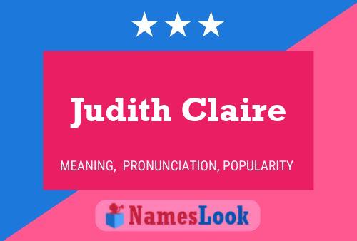 Judith Claire 名字海报