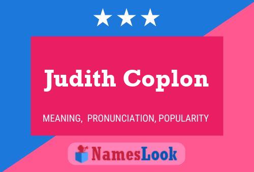 Judith Coplon 名字海报