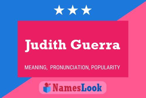 Judith Guerra 名字海报