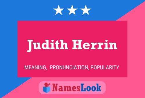 Judith Herrin 名字海报