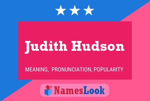 Judith Hudson 名字海报