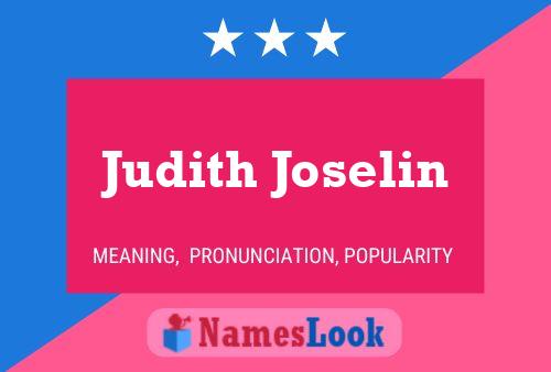 Judith Joselin 名字海报