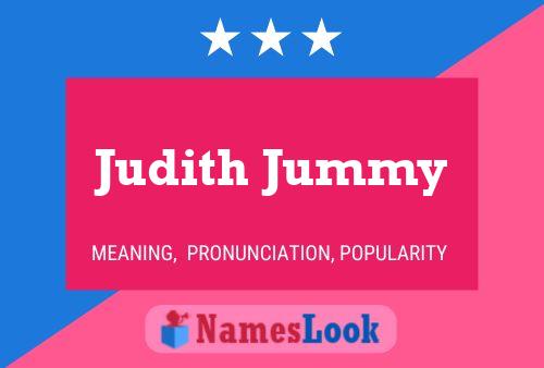 Judith Jummy 名字海报