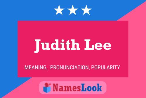 Judith Lee 名字海报