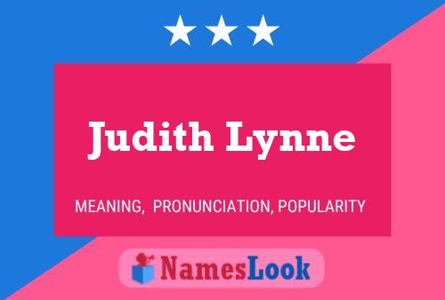 Judith Lynne 名字海报