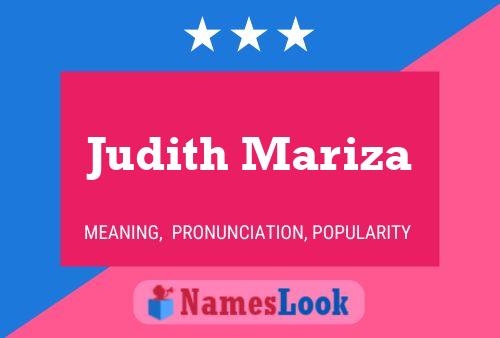 Judith Mariza 名字海报