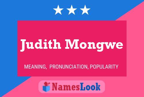 Judith Mongwe 名字海报