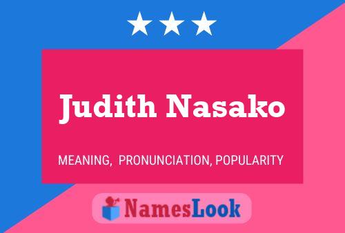 Judith Nasako 名字海报