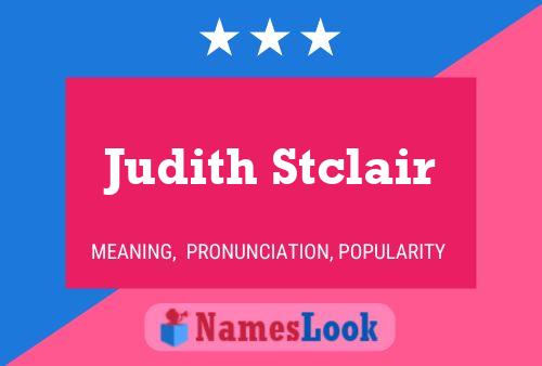 Judith Stclair 名字海报