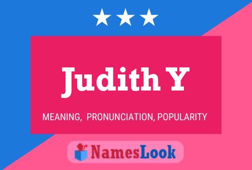 Judith Y 名字海报