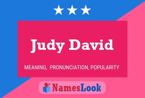 Judy David 名字海报